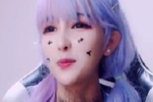 限时特惠高颜值主播dami紫发3V/1.19G直播推荐