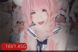 16部1.45G虎牙misa呆呆粉嫩COS稀缺合集